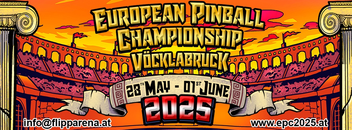 EPC 2025 - European Pinball Championship 2025 (28.5.2025 - 1.6.2025)